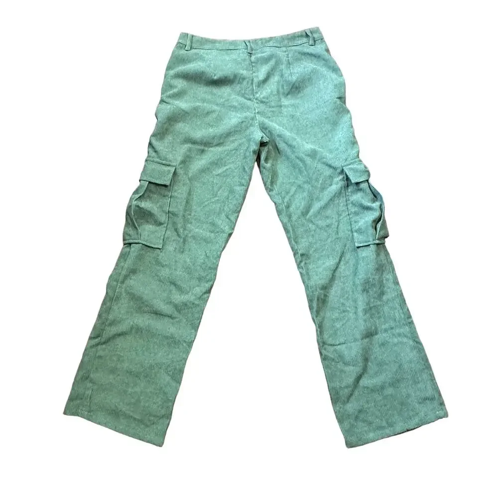 Superdown Olive Green Cargo Pants XS Corduroy Baggy Straight Willow Revolve NEW - Picture 7 of 9
